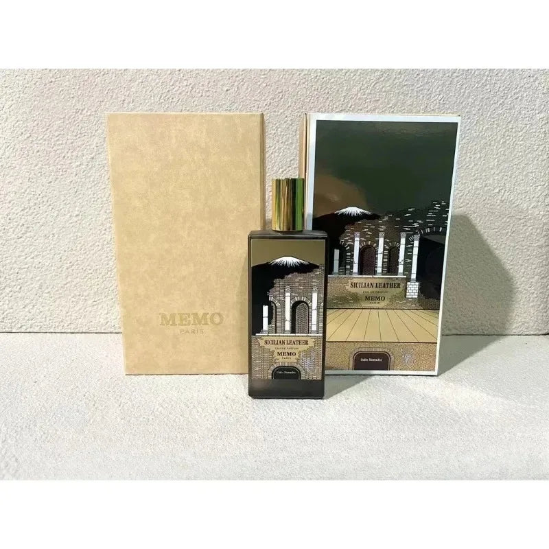 Tidesmit 75ml MEMO luxury unisex eau de parfum featuring a long-lasting woody leather scent for a timeless profile.