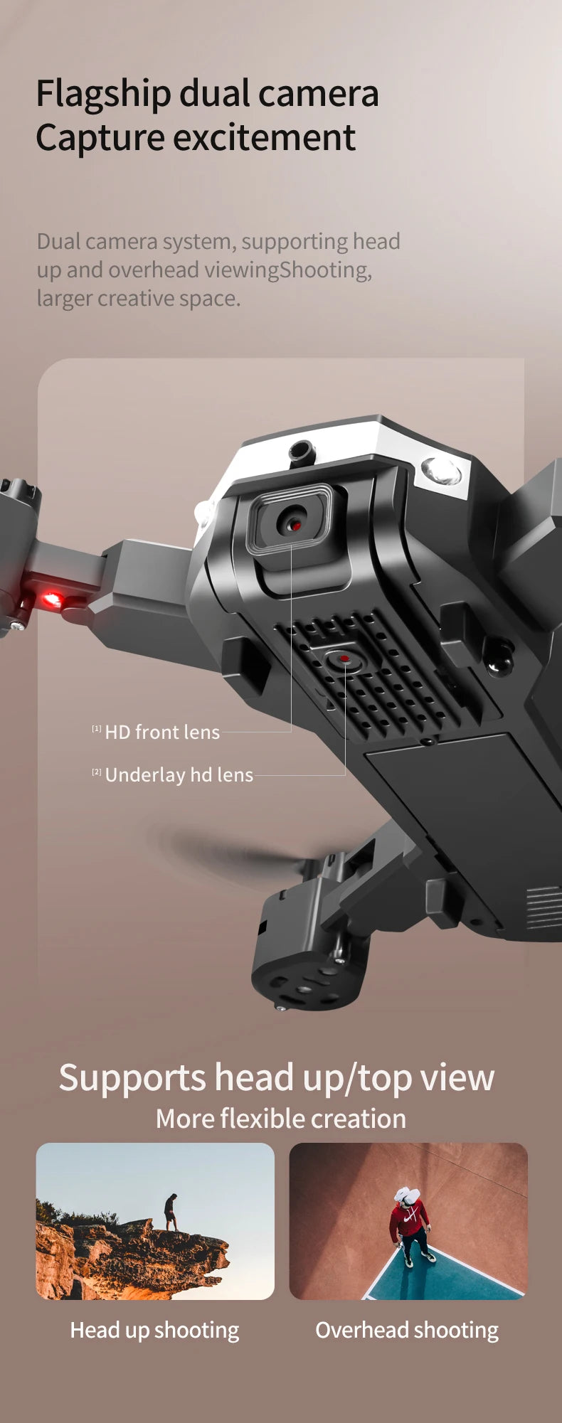 4K GPS Camera Drone with Obstacle Avoidance - Foldable Quadcopter Tidesmit