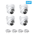 ZOSI 8MP 5MP PoE Dome Camera Set Outdoor/Indoor AI Human Car Detection 2-Way Audio Color Night Vision Surveillance IP Camera Kit