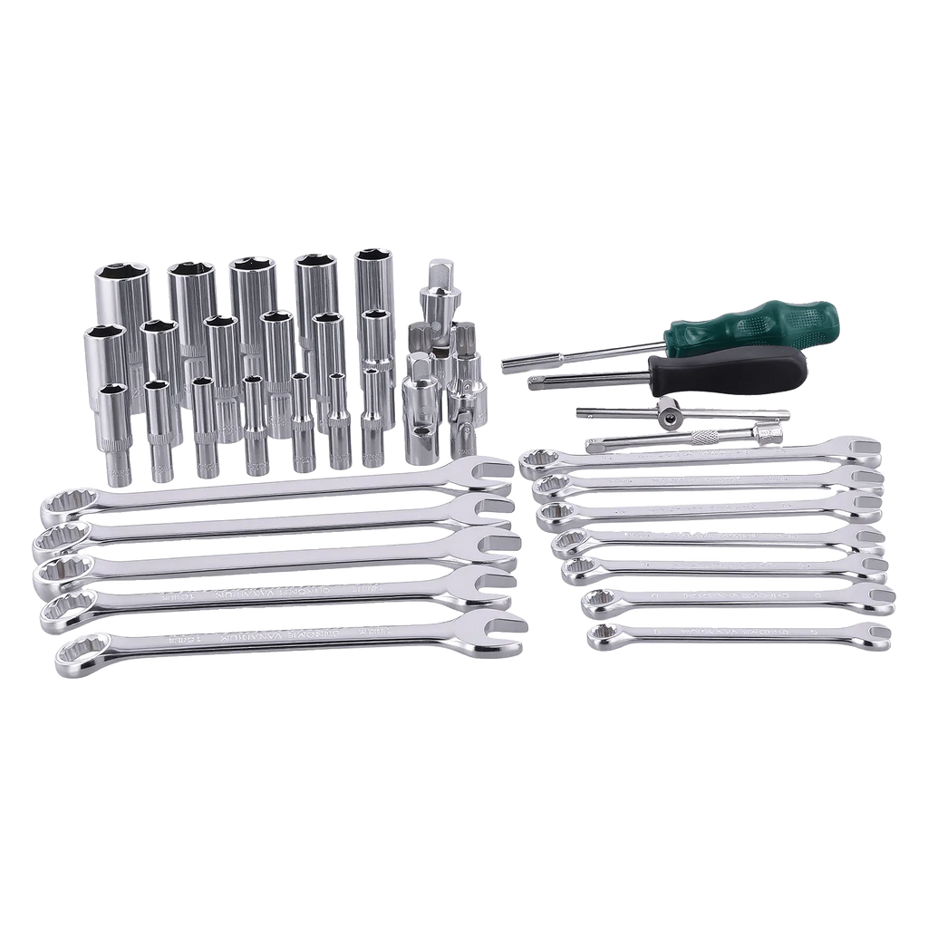 Podofo 216Pcs Socket Wrench Sets 1/4" 3/8" 1/2" Socket Wrench Sets with 24-Tooth Ratchet Wrench Ergonomic Ratchet Wrench Mechanic Tool Set For Automotive Motorcycle Repair & Home, Garage, Professional Automobile Maintenance