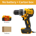 Mamidw 25+3 Multi-speed Torque Adjustment Brushless Electric Drill, Ergonomic Design, Durable Build, Compact Design, Sturdy Construction, Powerful Cordless Screwdriver (Tool Only) for DEWALT 20V Battery PIN Power Tool