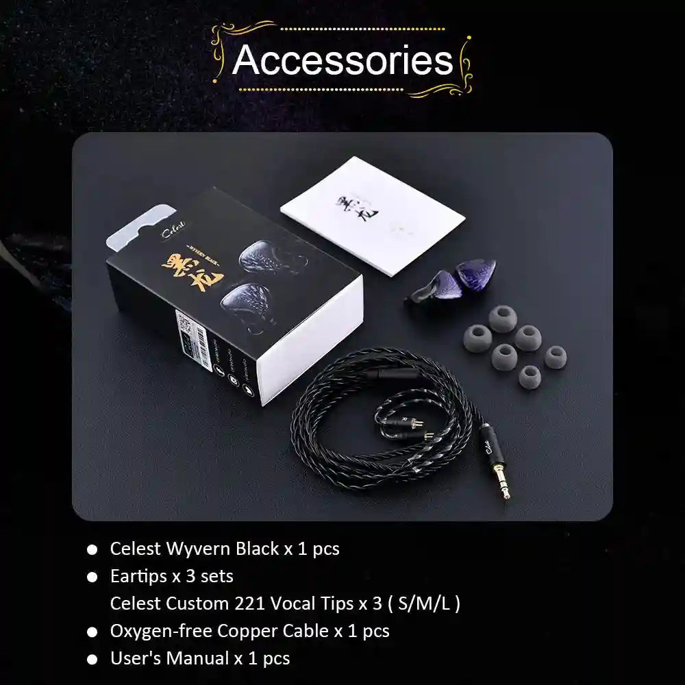 Kinera Celest Wyvern In-Ear Monitors with 10mm LCP Dynamic Driver Tidesmit