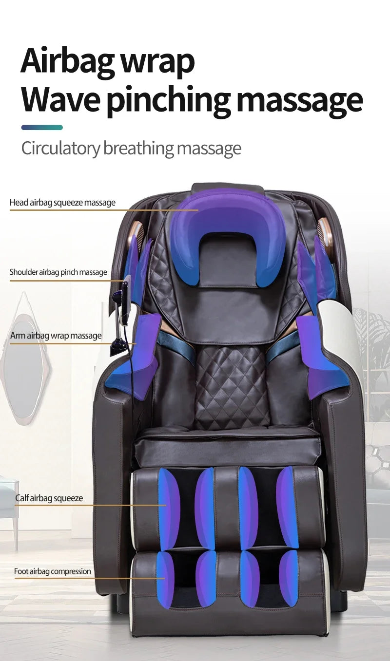 Full Body Massage Chair Zero Gravity with Foot Roller by Tidesmit Massage Chairs Tidesmit