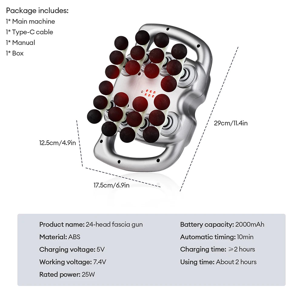 Deep Tissue Electric Massager - Professional Muscle Recovery Device Body Shaping Massage Equipment Tidesmit