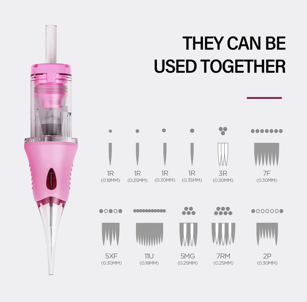 Permanent Makeup Needles - Sterile Tattoo Cartridge 10 Pack Permanent Makeup Machines Tidesmit