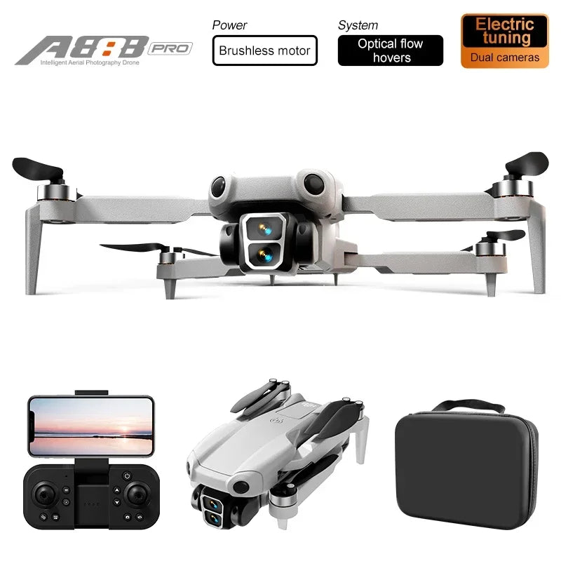 4K Camera Drone with Obstacle Avoidance - Brushless Motor Foldable Design Tidesmit