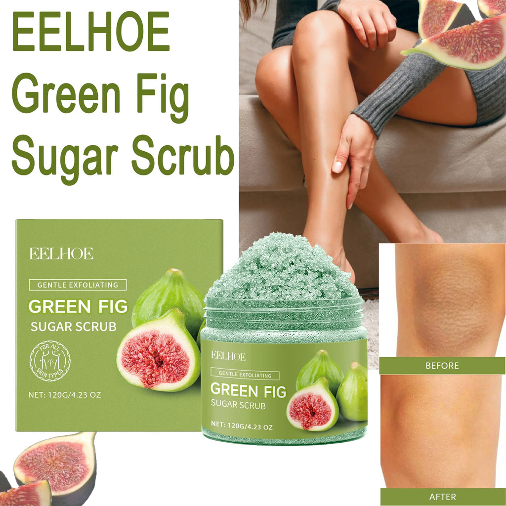 Green Fig Sugar Scrub | Natural Exfoliating Body Polish for Radiant Skin Scrubs Treatments Tidesmit