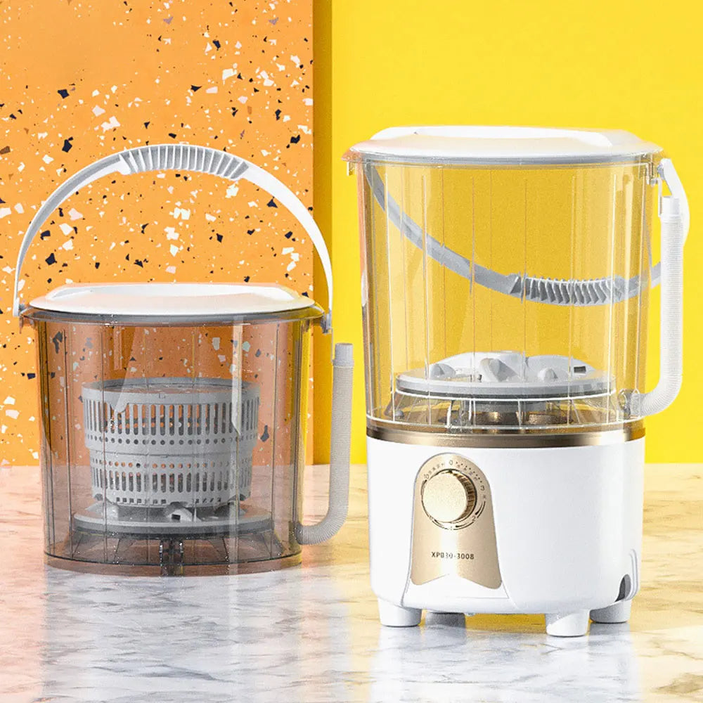 Tidesmit semi-automatic portable bucket washing machine and dryer for socks, baby clothes, and dormitory laundry