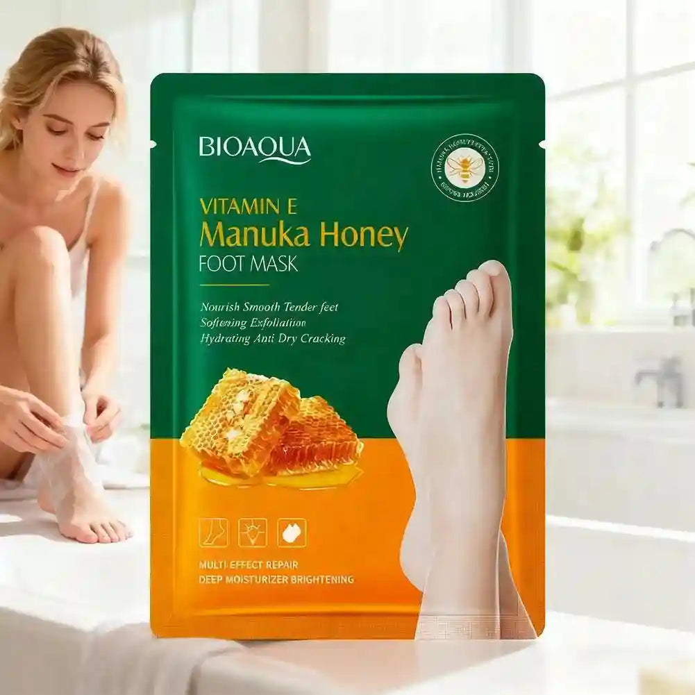 Vitamin E Foot Mask with Manuka Honey for Salon-Quality Soft Skin Scrubs Treatments Tidesmit
