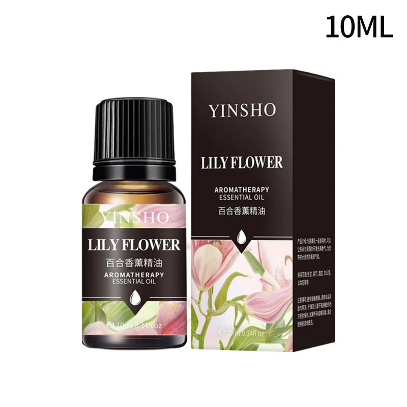 10ml Essential Oils For Humidifier Aromatic Diffuser Lavender Sakura Rose Coffee Sandalwood Lemon Fragrance Oil Making Candles