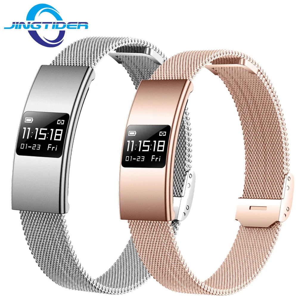 B9 3.5mm Ultra Thin Smart Bracelet Men Women IP68 Waterproof Call Reminder Fitness Sport Smart Band Lightweight Health Wristband