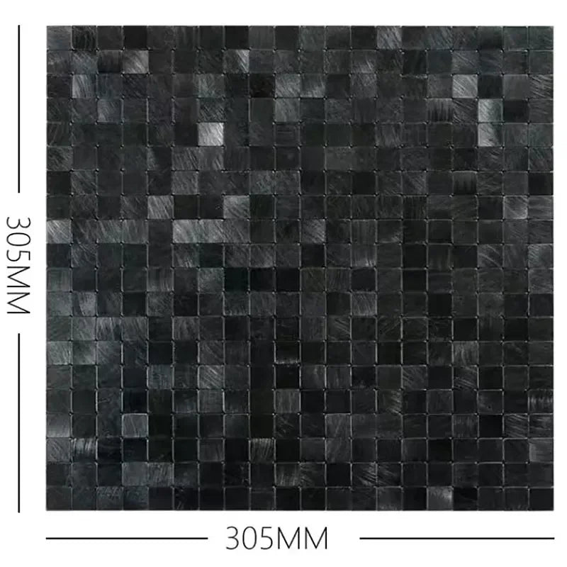 Mosaic Metal Aluminum Plastic Panel Wall Sticker Self-adhesive Gold Abstract Waterproof Kitchen Bathroom Tiles Wall Decors