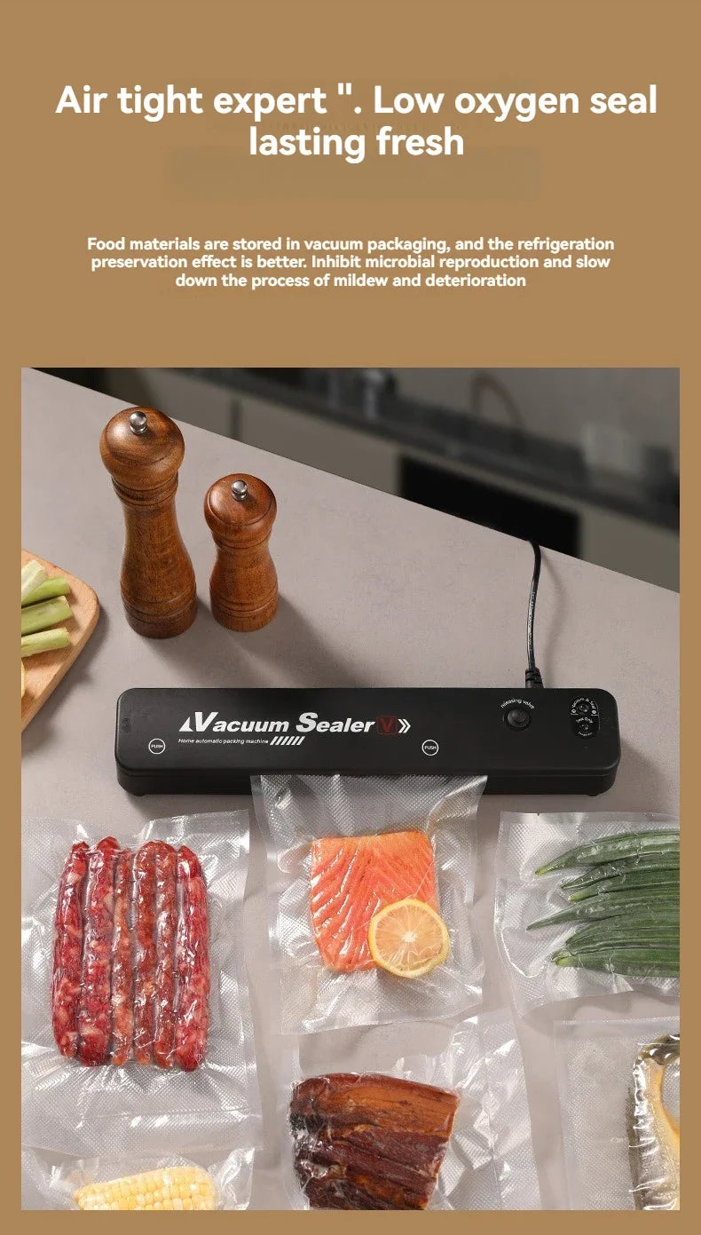 Food Sealing Portable Home Vacuum Kitchen Helper 220V Automatic Packaging Machine Food Vacuum Sealing Machine