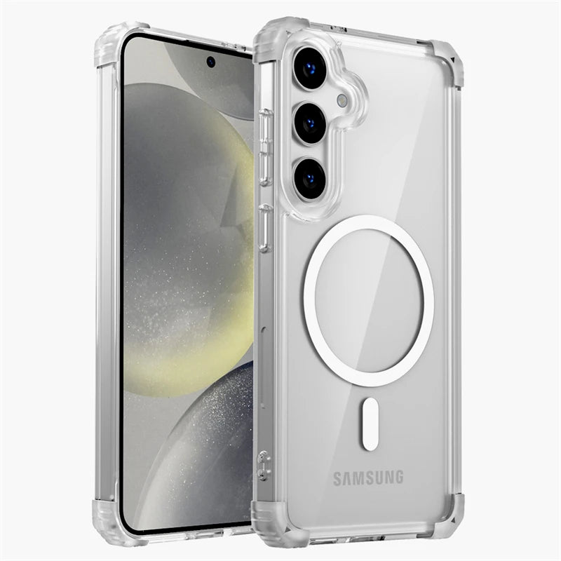 Samsung Galaxy S25 Ultra Magnetic Case | Shockproof Clear Cover Transparent Tidesmit