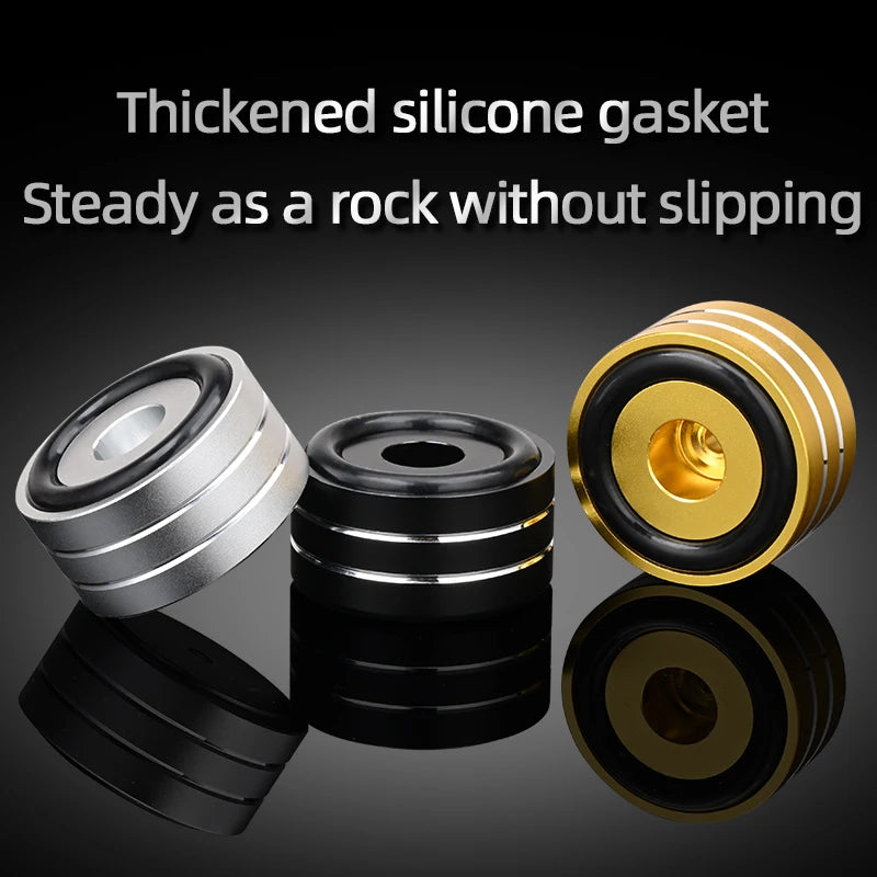 Super Premium 4PCS Hifi Speaker Spikes Stand Feet Pad Aluminum Alloy for Speaker DAC Shock Absorbing Foot Pad