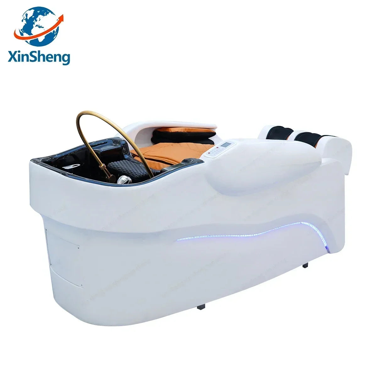 Japanese Shampoo Massage Bed | Ceramic Sink | Tidesmit Salon Furniture Massage Chairs White Tidesmit