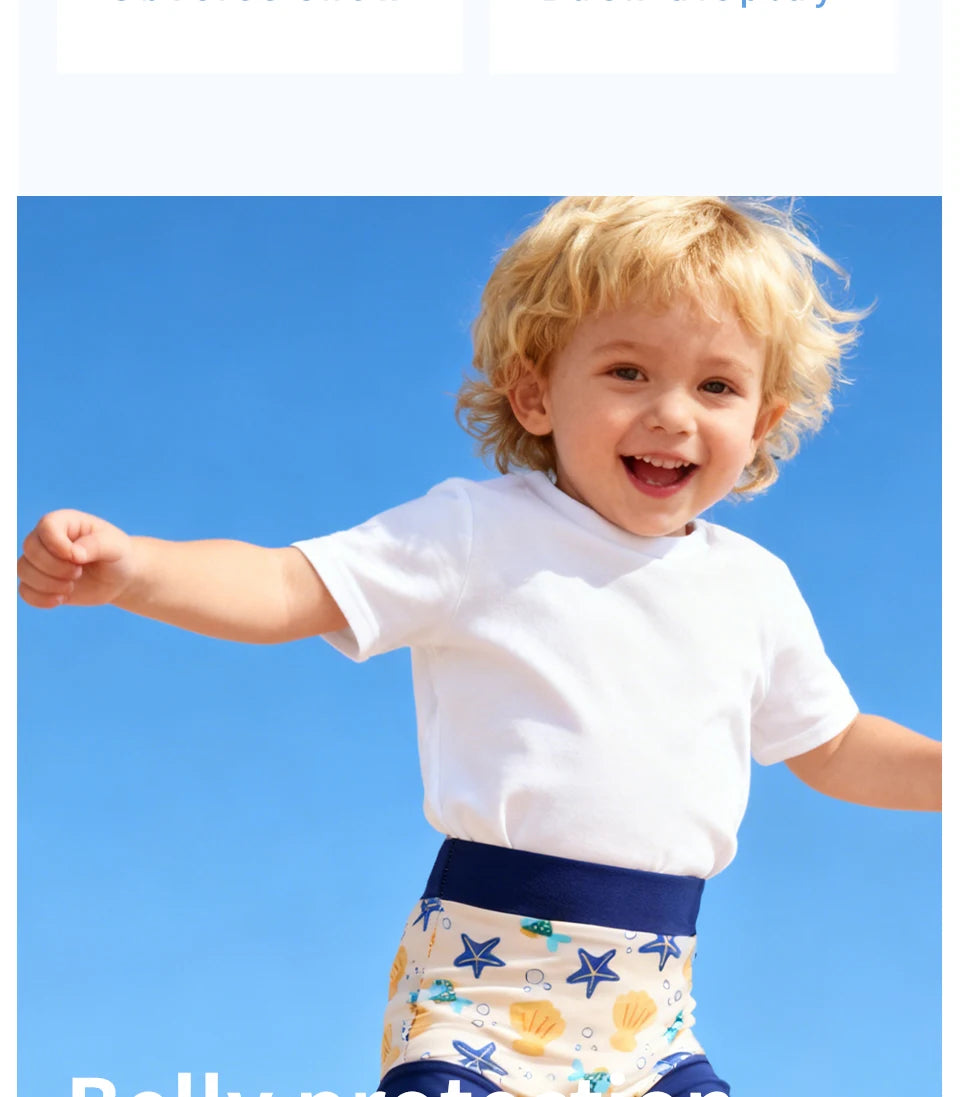 Happyflute 1 Pc Baby Leakproof Swimming Diaper Newborn Baby High Waist Swim Nappies Washable Reusable Baby Swimwear Cloth Nappys