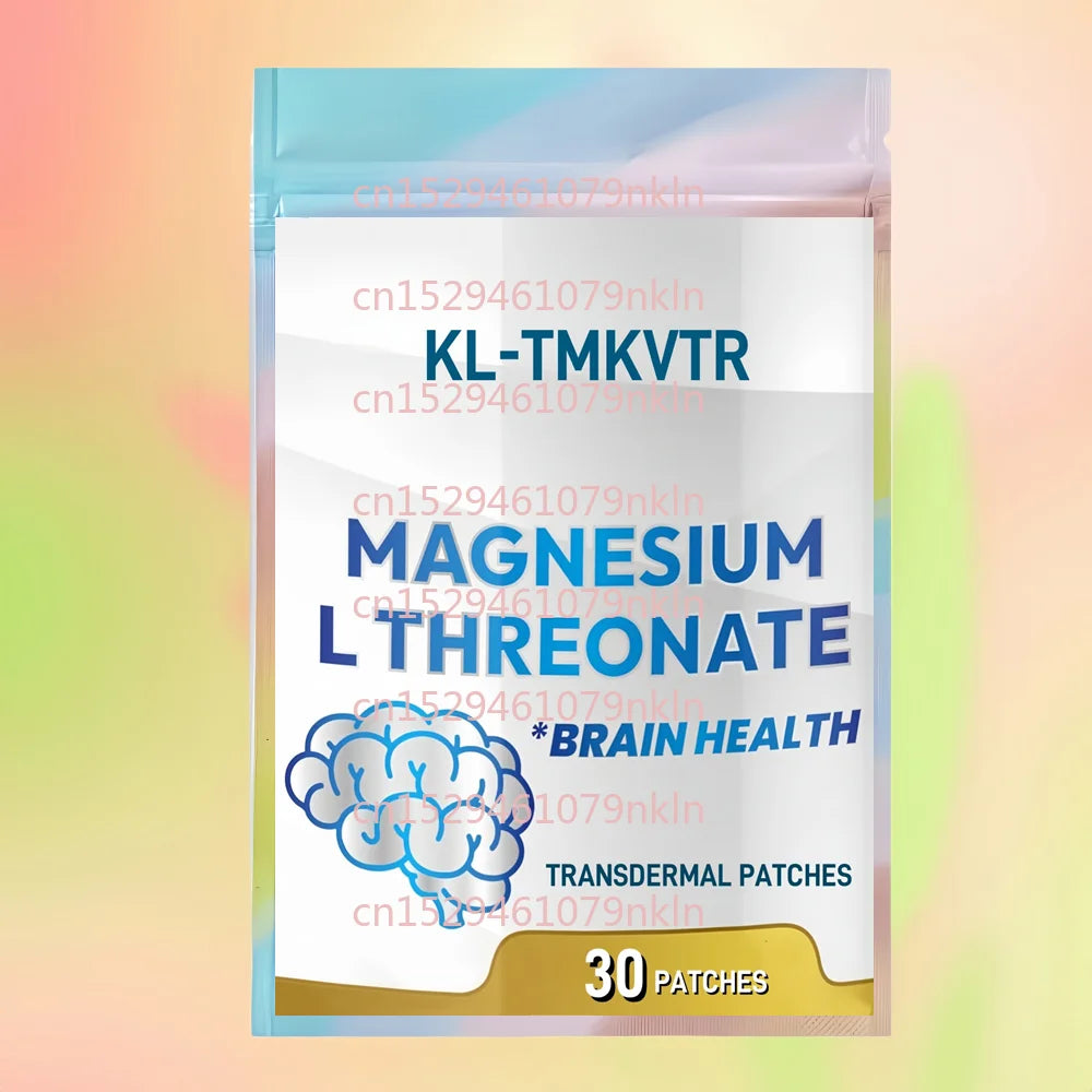 30 Patches Magnesium L-Threonate Transdermal Patches with Vitamin C & D3 for Sleep, Cognition and Energy Support