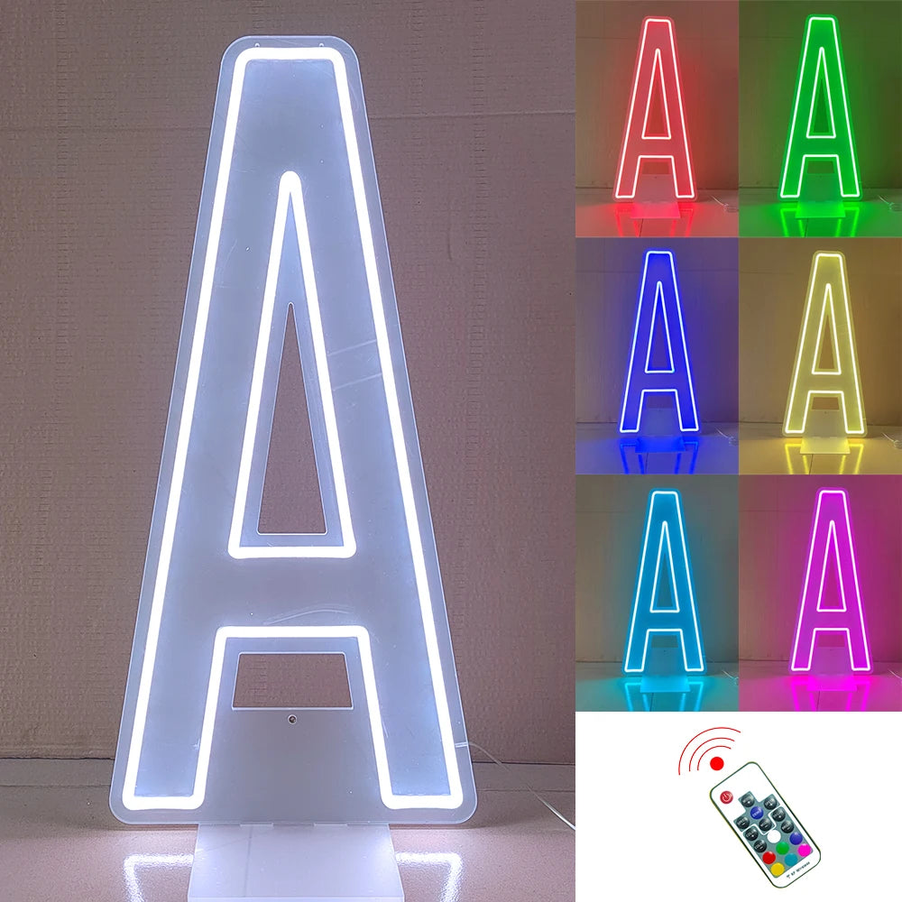 76cm Tall LED Alphabet Light Up Letters for Professional Event Decor Tidesmit