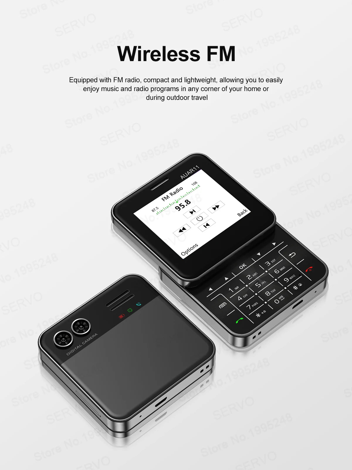 SERVO AUAR11 Rotating Screen Mobile Phone 2G GSM Dual SIM Blacklist Magic Voice FM Radio Speed Dial Torch Mini Sliding Cellphone