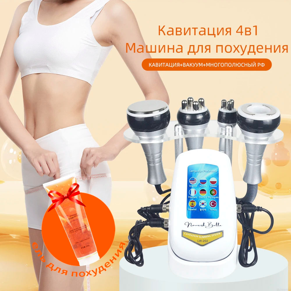 40K Cavitation Body Slimming Machine for Targeted Skin Tightening Body Shaping Massage Equipment US or EU plug Tidesmit