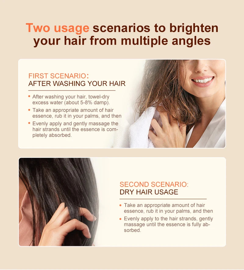 Hair Smoothing Serum | Deep Nourishing Repair Oil for Frizz-Free Shine Scrubs Treatments Tidesmit