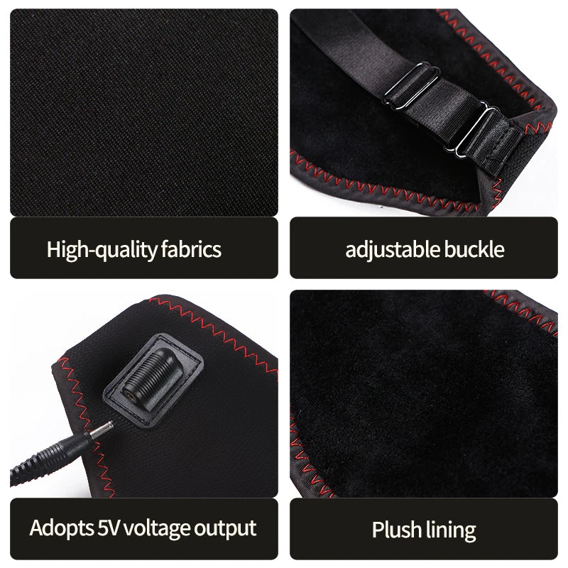 Heated Eye Mask for Dry Eyes | 3-Level Heat Therapy & Massage - Tidesmit Massage Cushion Tidesmit