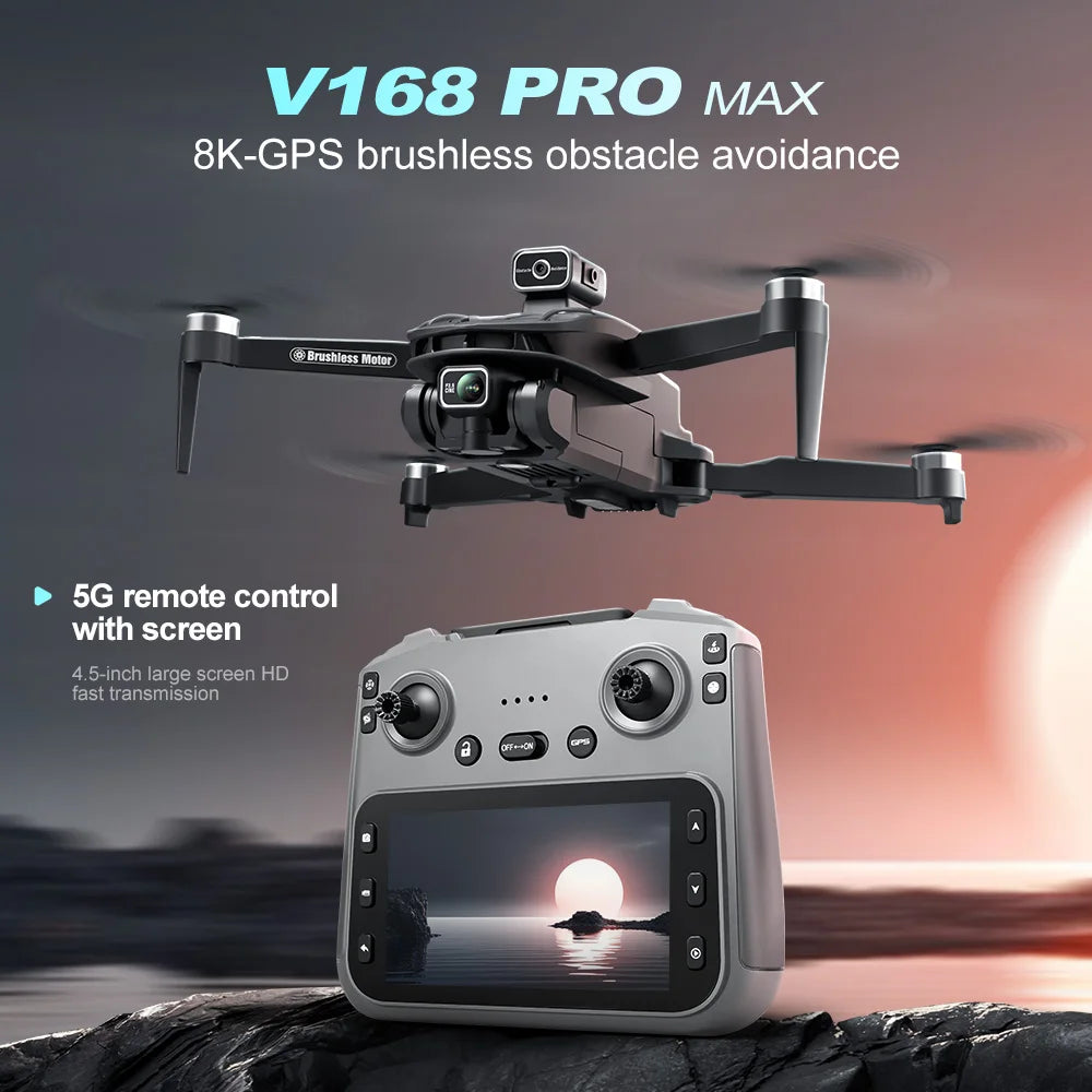 Tidesmit 8K GPS Drone with Camera, Brushless Motor & Foldable Frame Tidesmit