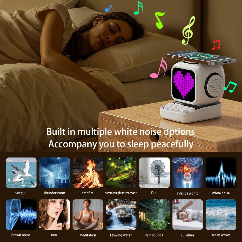 15W Fast Wireless Charger and Bluetooth Speaker | Tidesmit Audio Dock Tidesmit