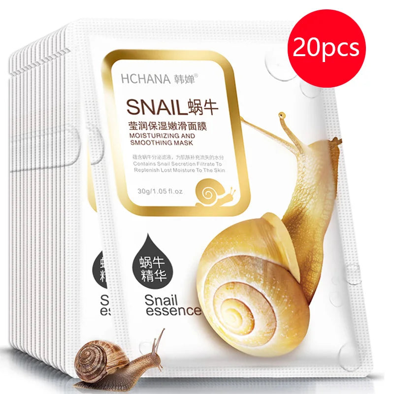 Tidesmit snail moisturizing anti-aging facial sheet mask for whitening and wrinkle reduction