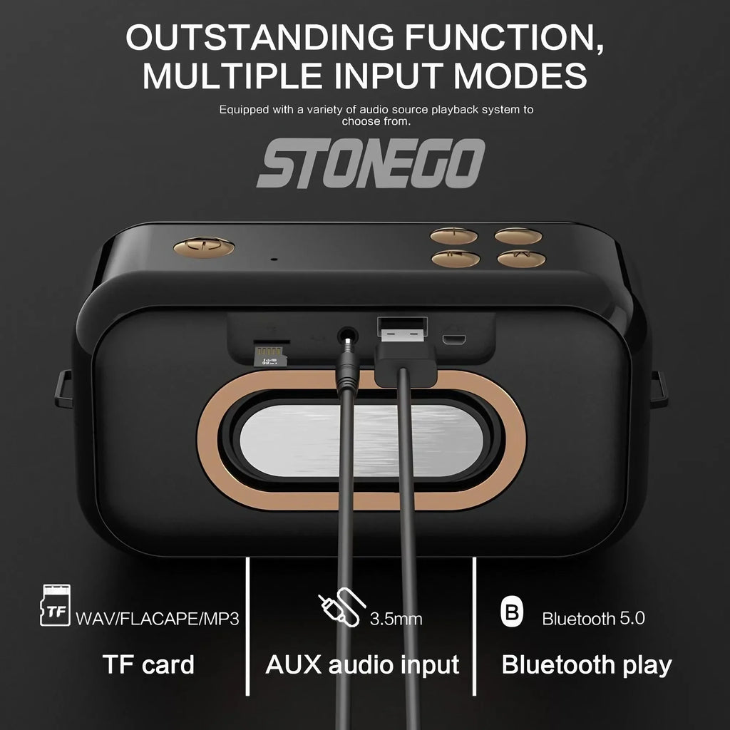 Bluetooth Speaker Portable Outdoor Wireless TWS Stereo Pairing 16W Powerful Deep Bass Sound Bluetooth 5.0 Speaker With Multiple Play Modes All-Day Battery Life IPX6 Waterproof For Camping Travel Party Home Desktop Audio Stere