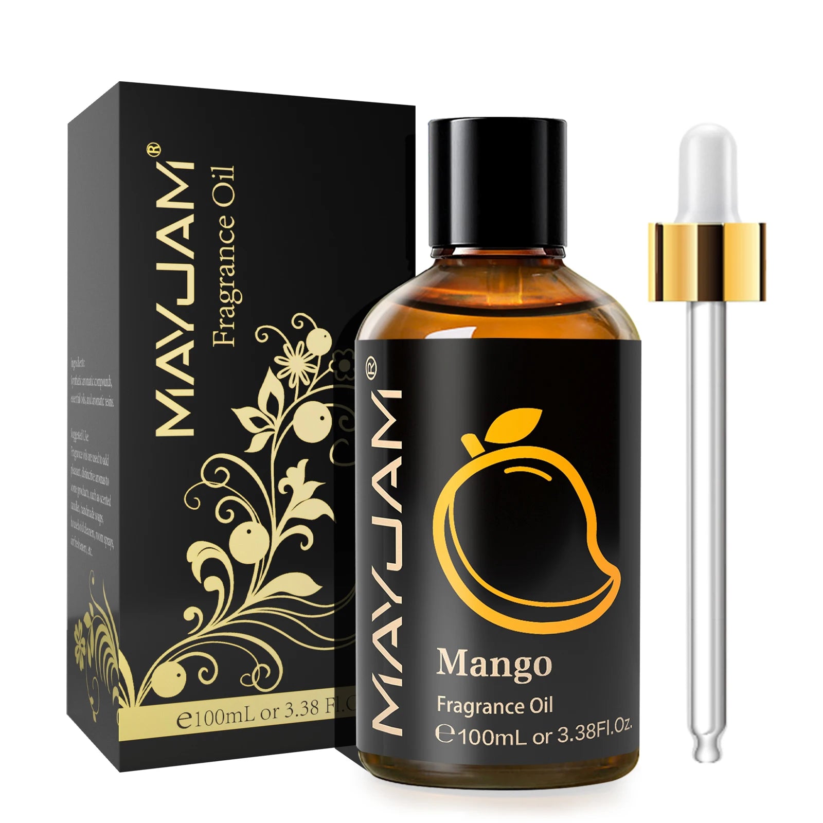 MAYJAM 100ML Fruit Fragrance Oil for Diffuser Candle Soap Making Coconut Strawberry Watermelon Blueberry Essential Oils