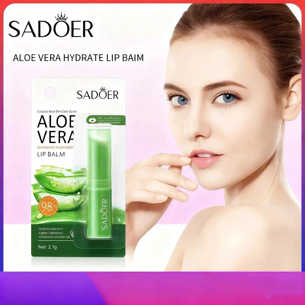 Aloe Vera Color Changing Lip Balm | Nourishing Moisturizing Lip Treatment Lip Care Tidesmit