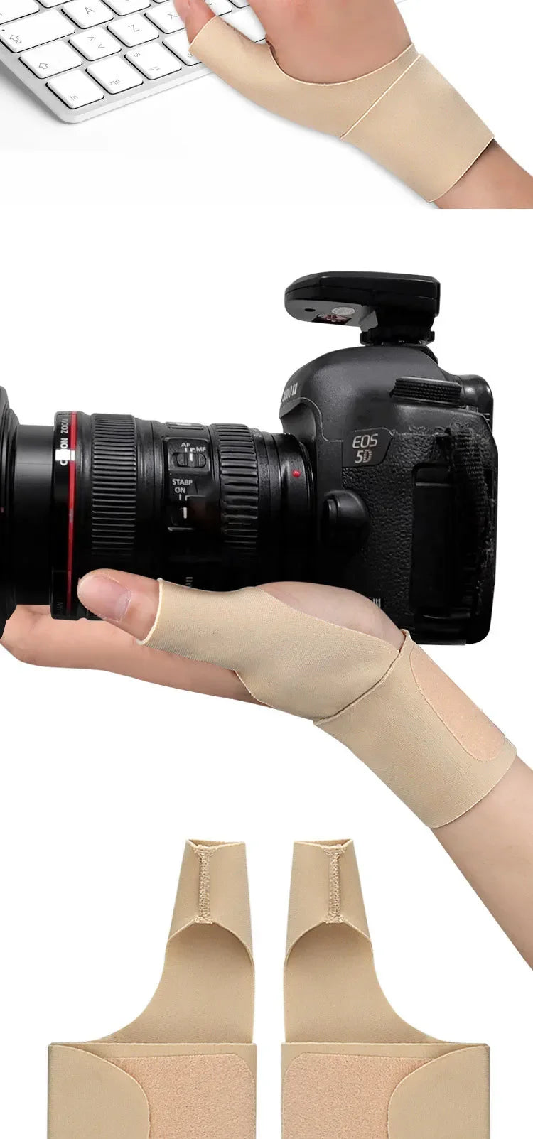 Thumb Sleeves Wrist Support Breathable Hand Brace High Elastic Wrist Brace Soft Thumb Compression Sleeve Protector For Tendoniti