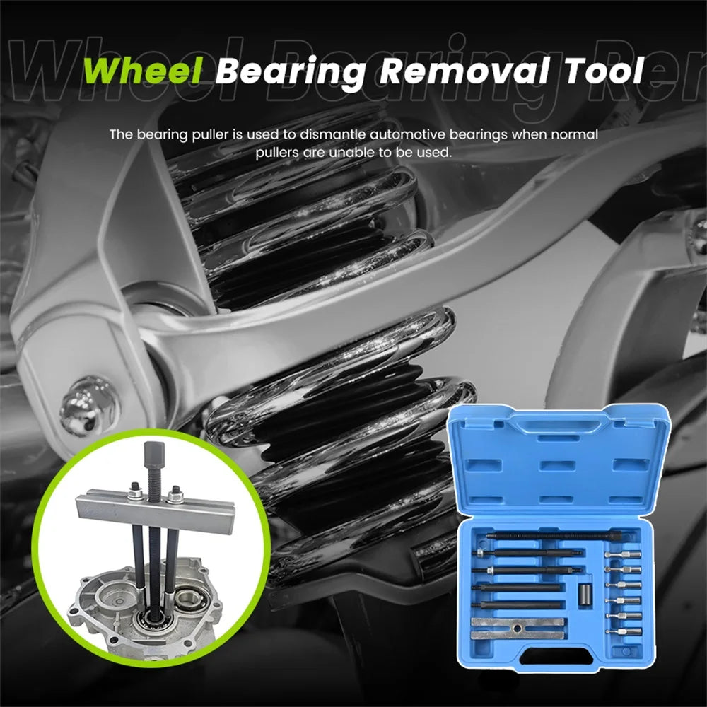 Podofo 13Pcs Bearing Puller Removal Tool Set Internal Blind Hole Bearing Extractor Kit Carbon Steel Auto Wheel Hub Puller For Car Truck Motorcycle Repair Garage Mechanic