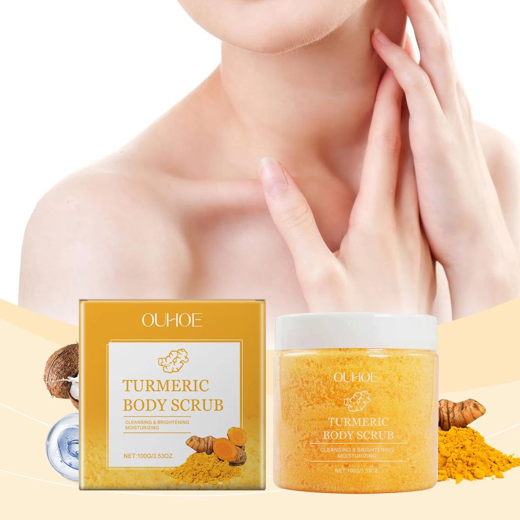 Turmeric Body Scrub for Smooth Skin - Natural Exfoliating Sea Salt 5pcs Scrubs Treatments Tidesmit