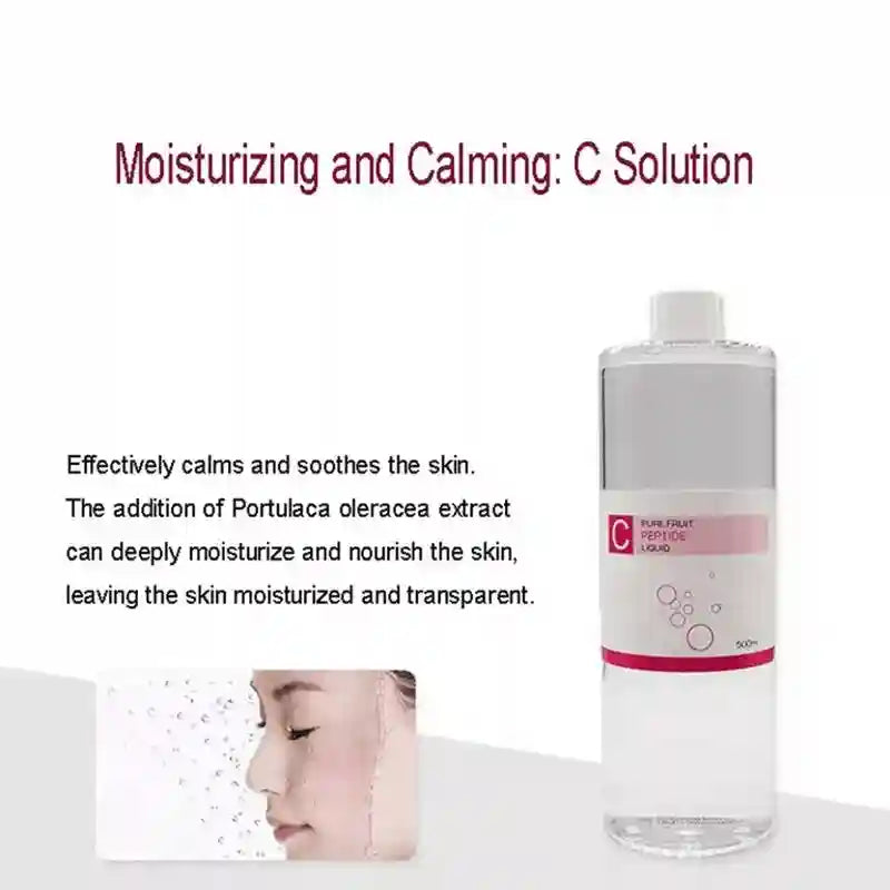 Aqua Hydra Peeling Solution 500ml - Professional Deep Pore Facial Serum Scrubs Treatments Tidesmit