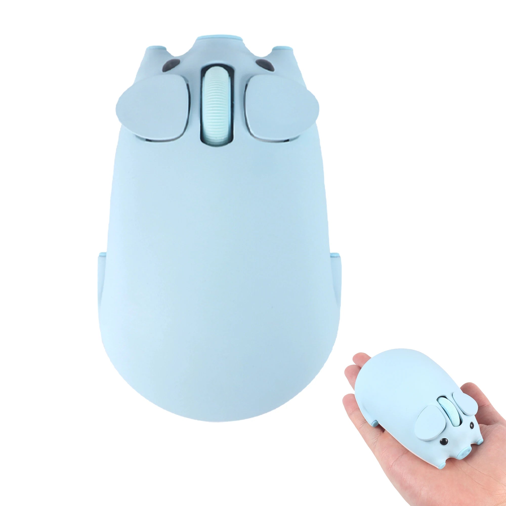 Cute Little Piggy Wireless Bluetooth Dual-Mode Mouse Ergonomics Portable Long Battery Life Office Mause For PC Laptop Kids Gifts