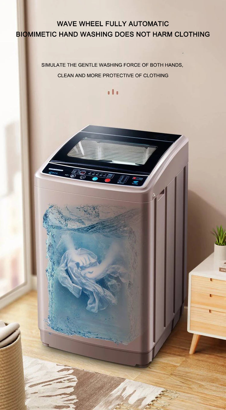 Tidesmit portable 10kg washer and 7kg dryer combo unit, compact 400W washing machine with high-power dehydration mode