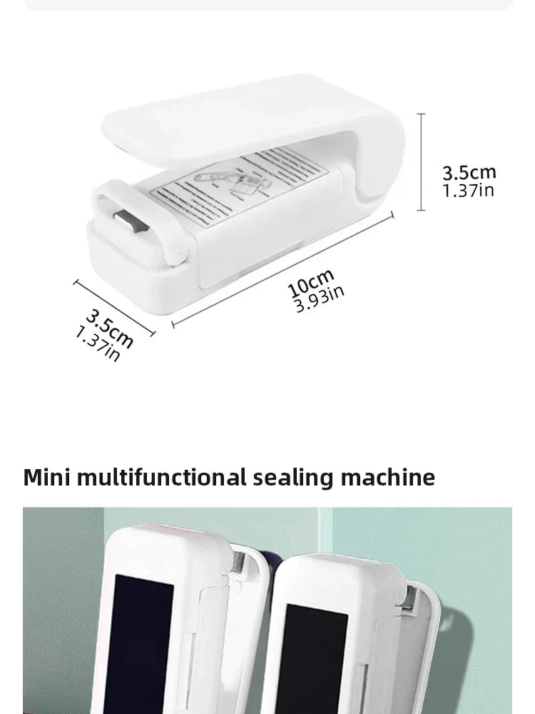 Vacuum Sealer Mini Snacks Sealing Household Heat Plastic Sealing Machine Handheld Food Preservation Portable Kitchen Gadget Safe