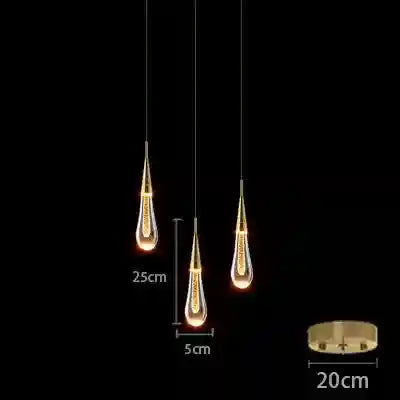 Bubble Crystal Pendant Ring Light for Modern Dining Rooms | Tidesmit B style-3head Tidesmit