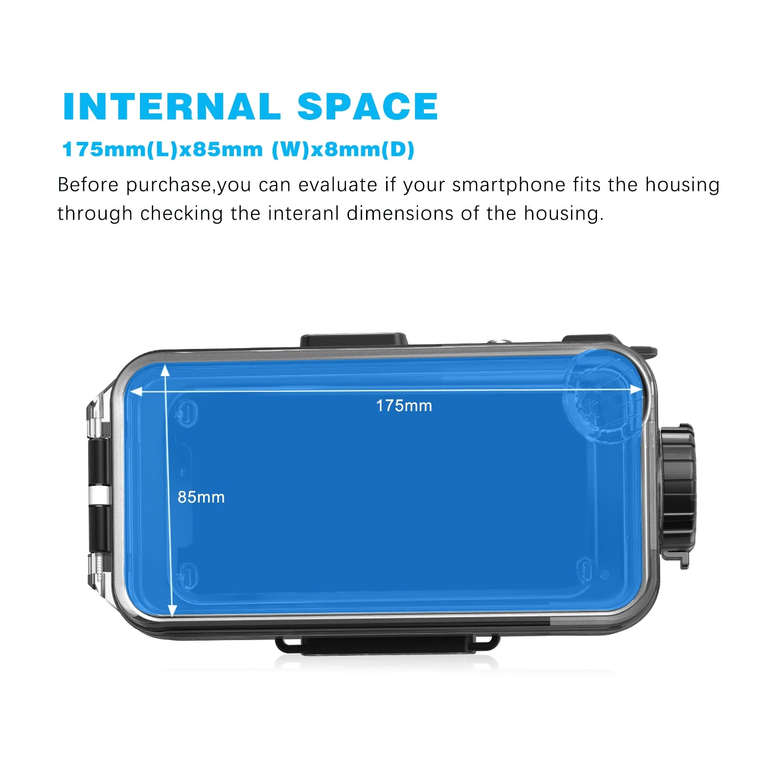 Universal Waterproof Phone Case - 40M Professional Diving Housing Tidesmit