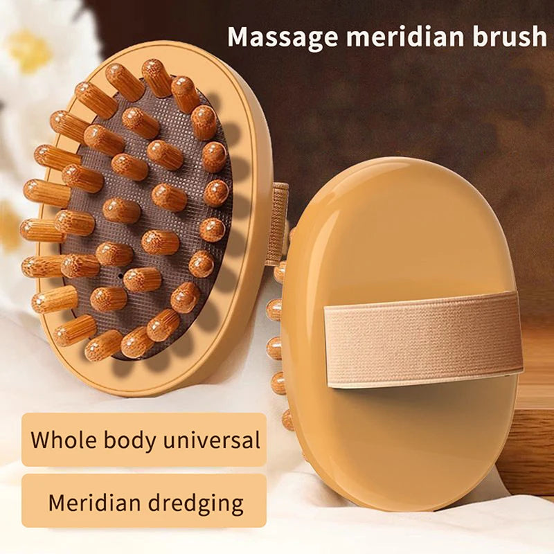 Anti Cellulite Massage Wooden Body Brush - Natural Dry Skin Tool Body Shaping Massage Equipment Tidesmit