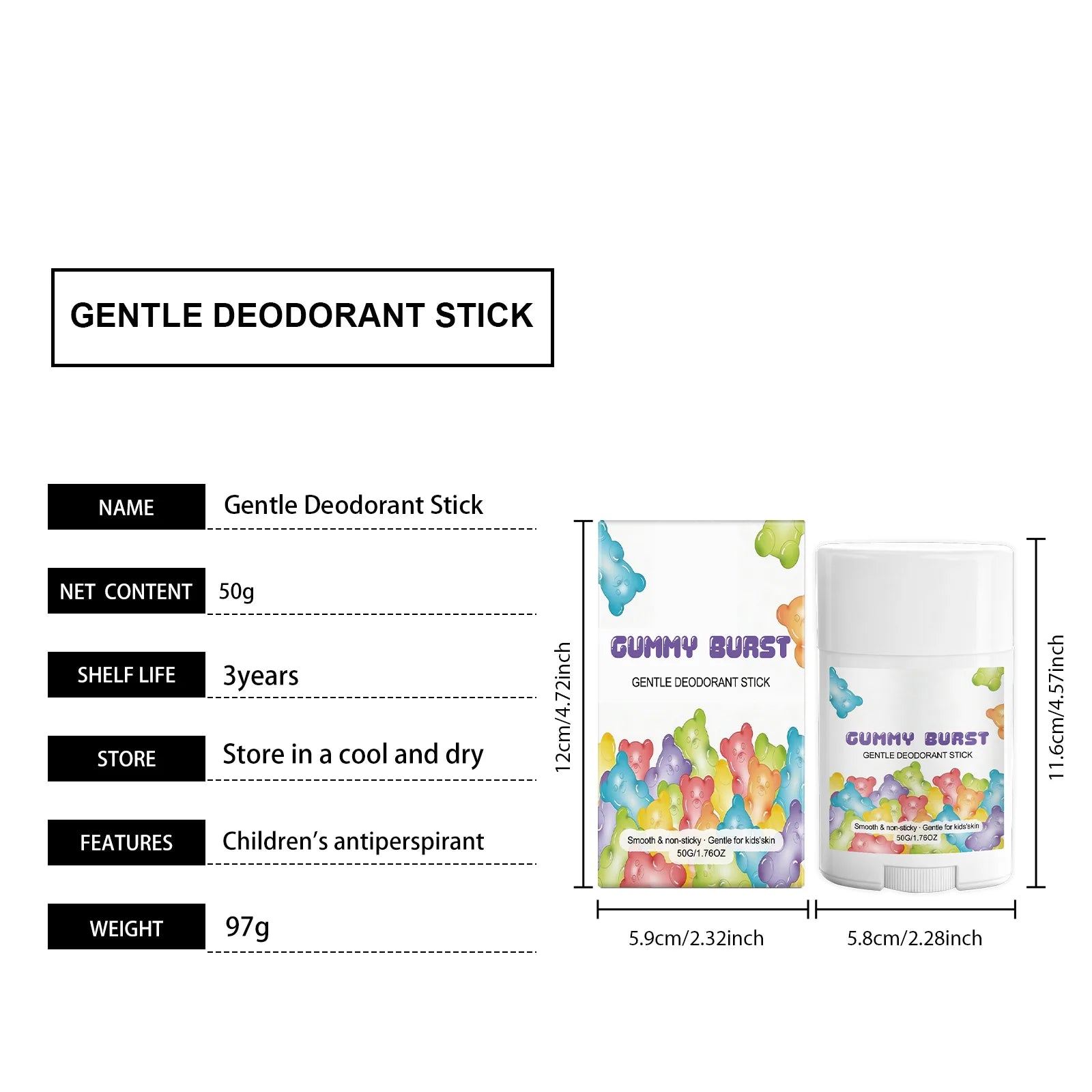 Tidesmit moisturizing deodorant stick for kids and teens, provides lasting sweat odor protection and dry comfort.