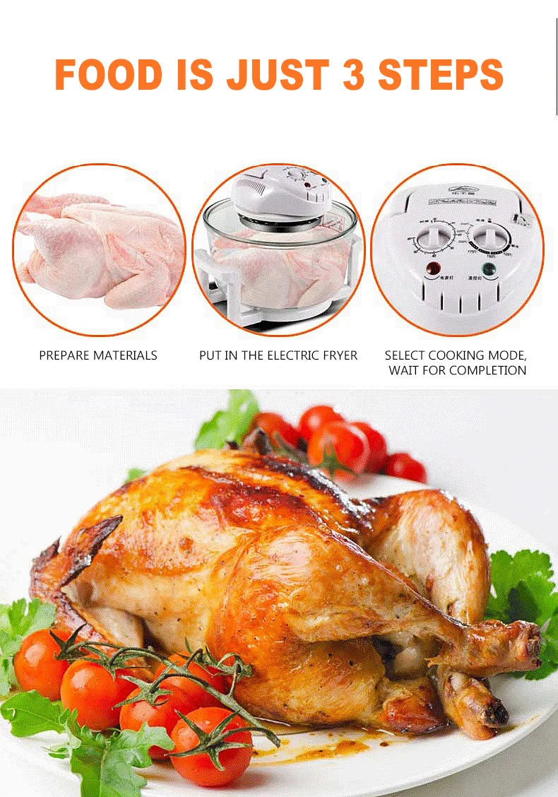 Yunlin Li Intelligent Electric Fryer Household Air Fryer Smokeless Convection Electric Frying Machine Fritadeira