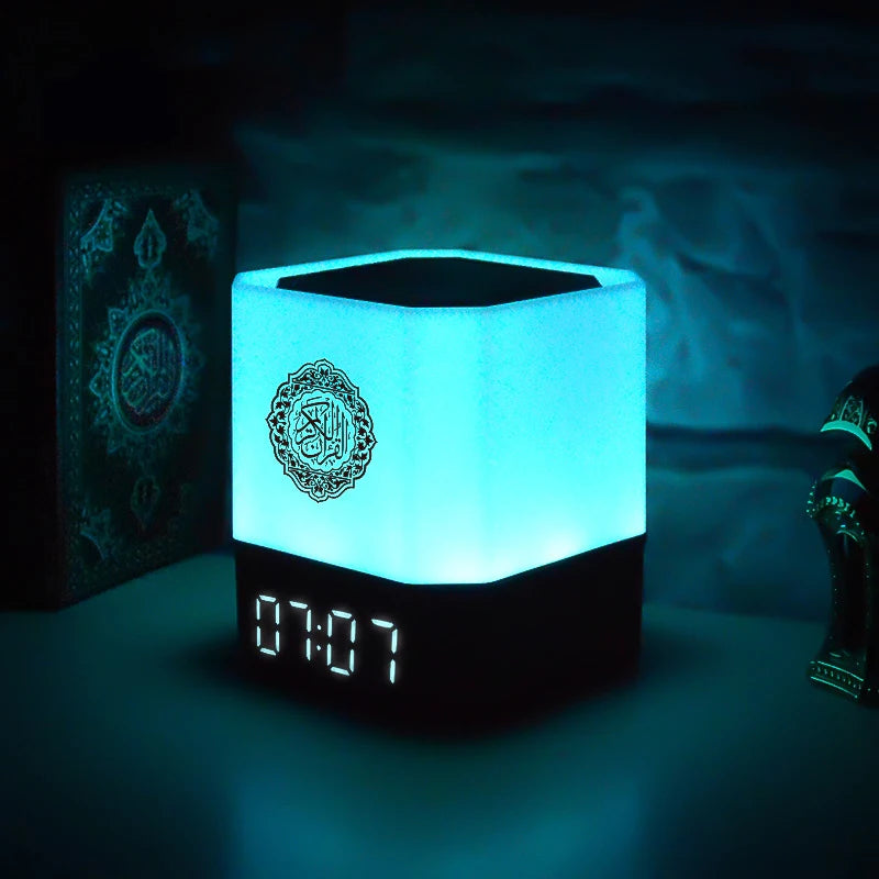 Quran Islam Arabic Muslim Azan Clock Koran Night Light Lamp Bright Portable Bluetooth Speaker Wireless Ramadan Arab Islamic Holy