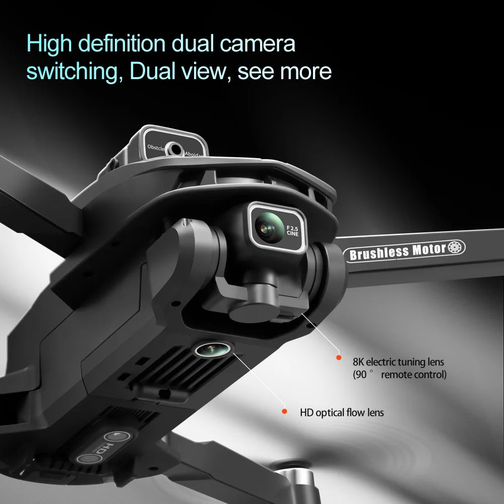 Tidesmit 8K GPS Drone with Camera, Brushless Motor & Foldable Frame Tidesmit