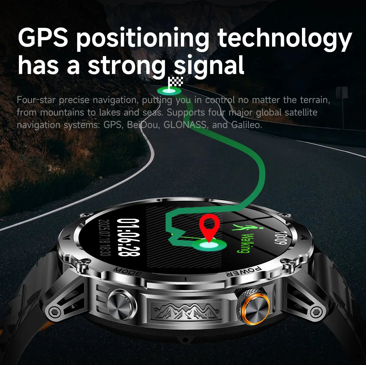New T-Rex3 Ultra Smartwatch 1100mAh Battery GPS Compass IP69K Waterproof Outdoor Sports Tracker Military Grade Watch