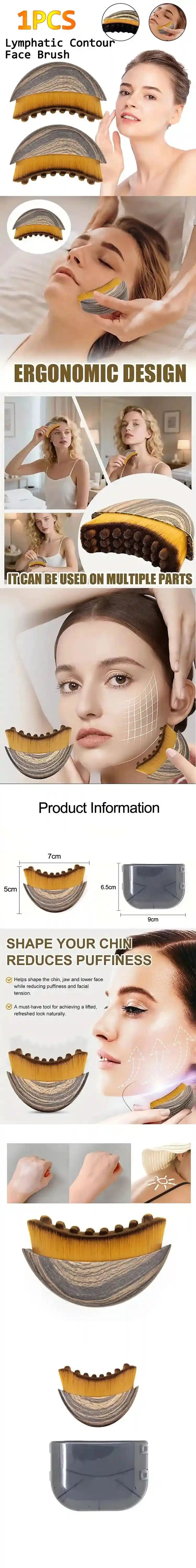 Lymphatic Face Massage Brush – Ergonomic Facial Sculpting Tool Eye Massage Instrument Tidesmit
