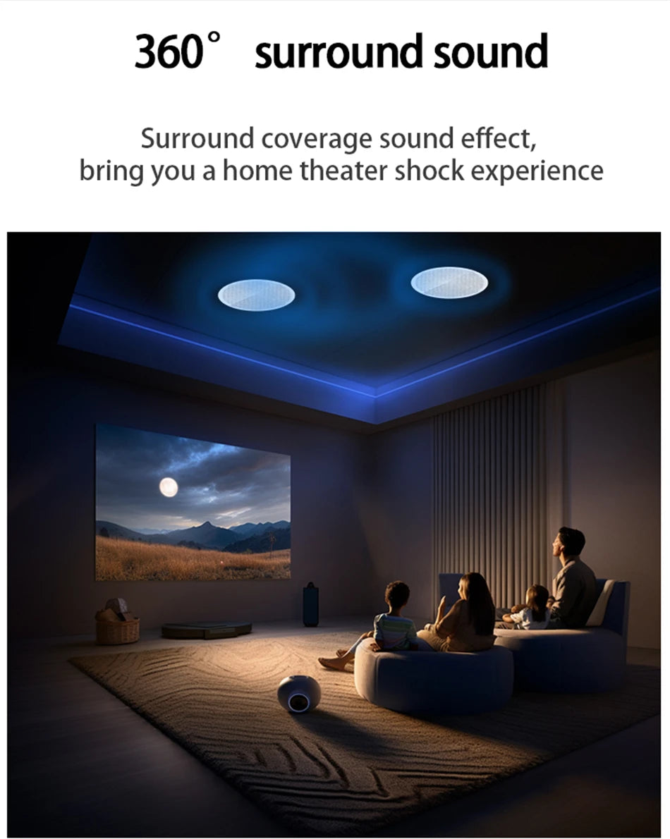 Home Smart Audio Android 11 WIFI System TUYA Control Panel Bluetooths Wall Amplifier Ceiling Speakers ALEXA Voice Music Player